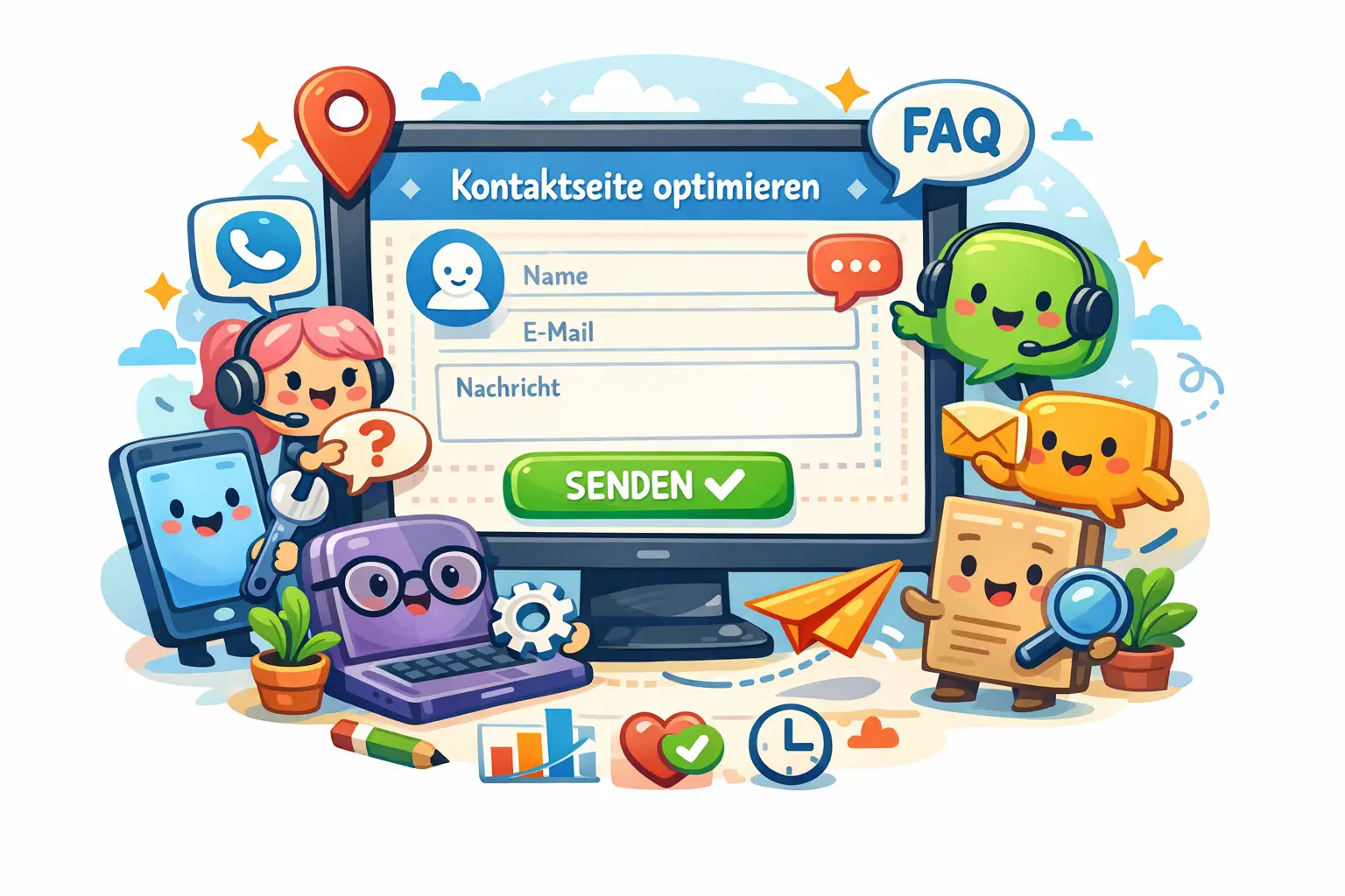 Kontaktseite optimieren für mehr Anfragen