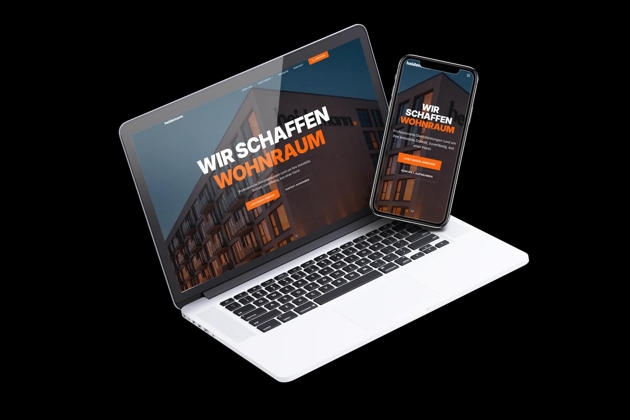 Webdesign für die Heidemann Unternehmensgruppe