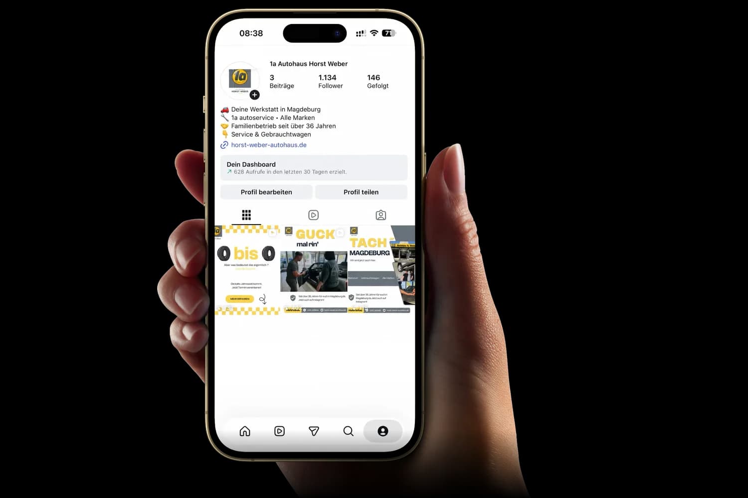 1a Autoservice Horst Weber – Projektbild