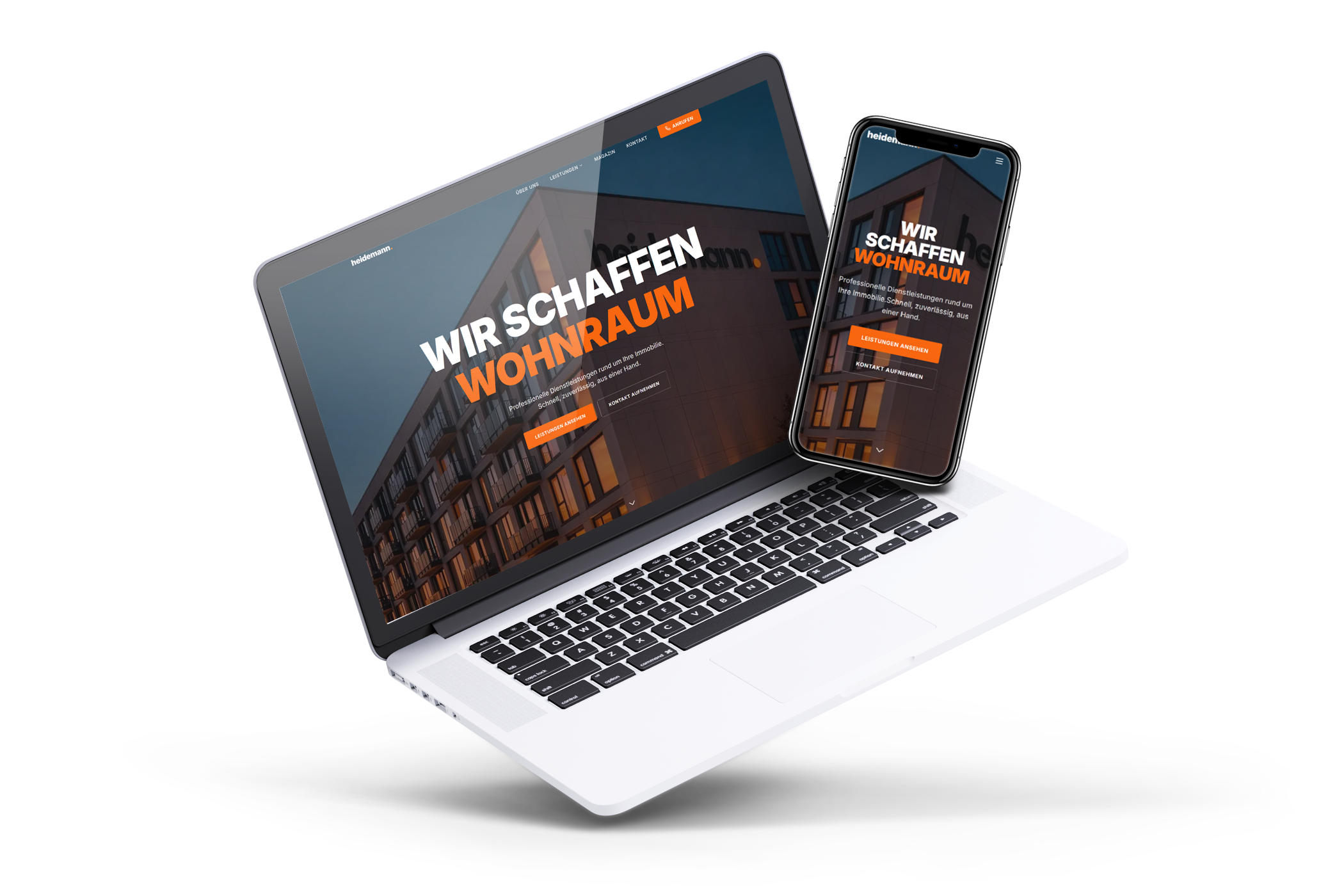 Webdesign für die Heidemann Unternehmensgruppe